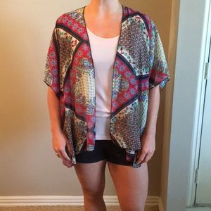 Printed kimono